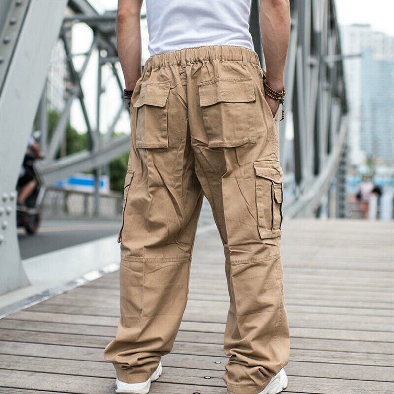 sports tan baggy training pants