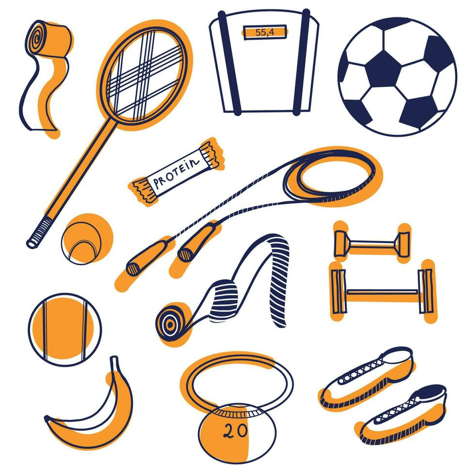 sports equipment clipart